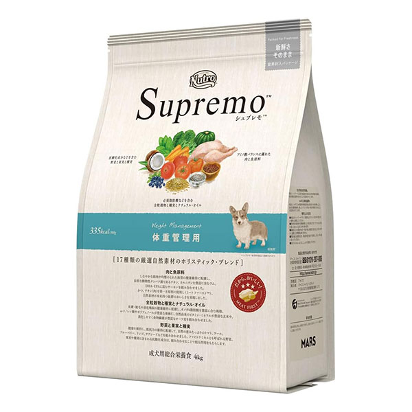 シュプレモ 全犬種用 体重管理用 成犬用 4kg