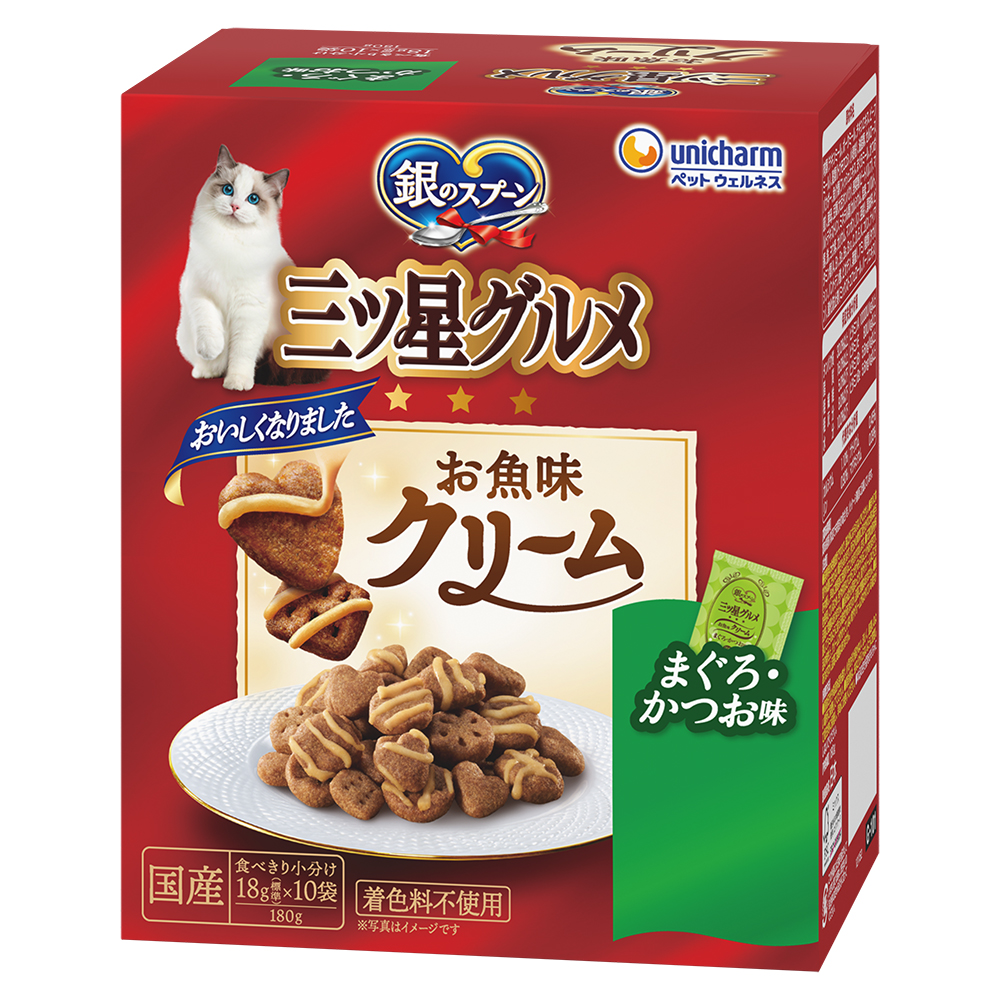 銀のスプーン　三ツ星グルメ お魚味クリーム　まぐろ･かつお味 180g