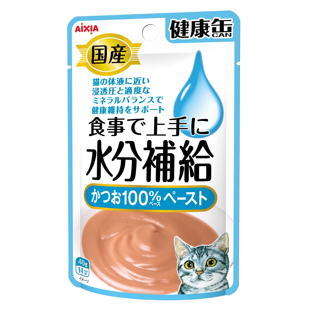国産　健康缶パウチ 水分補給　かつおペースト 40g