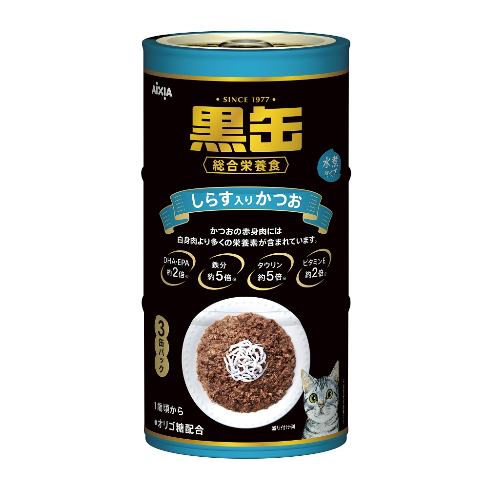黒缶3P しらす入りかつお 480g