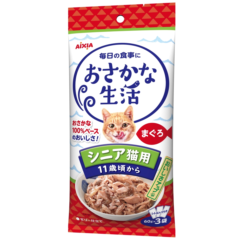 おさかな生活 シニア猫用　まぐろ 180g