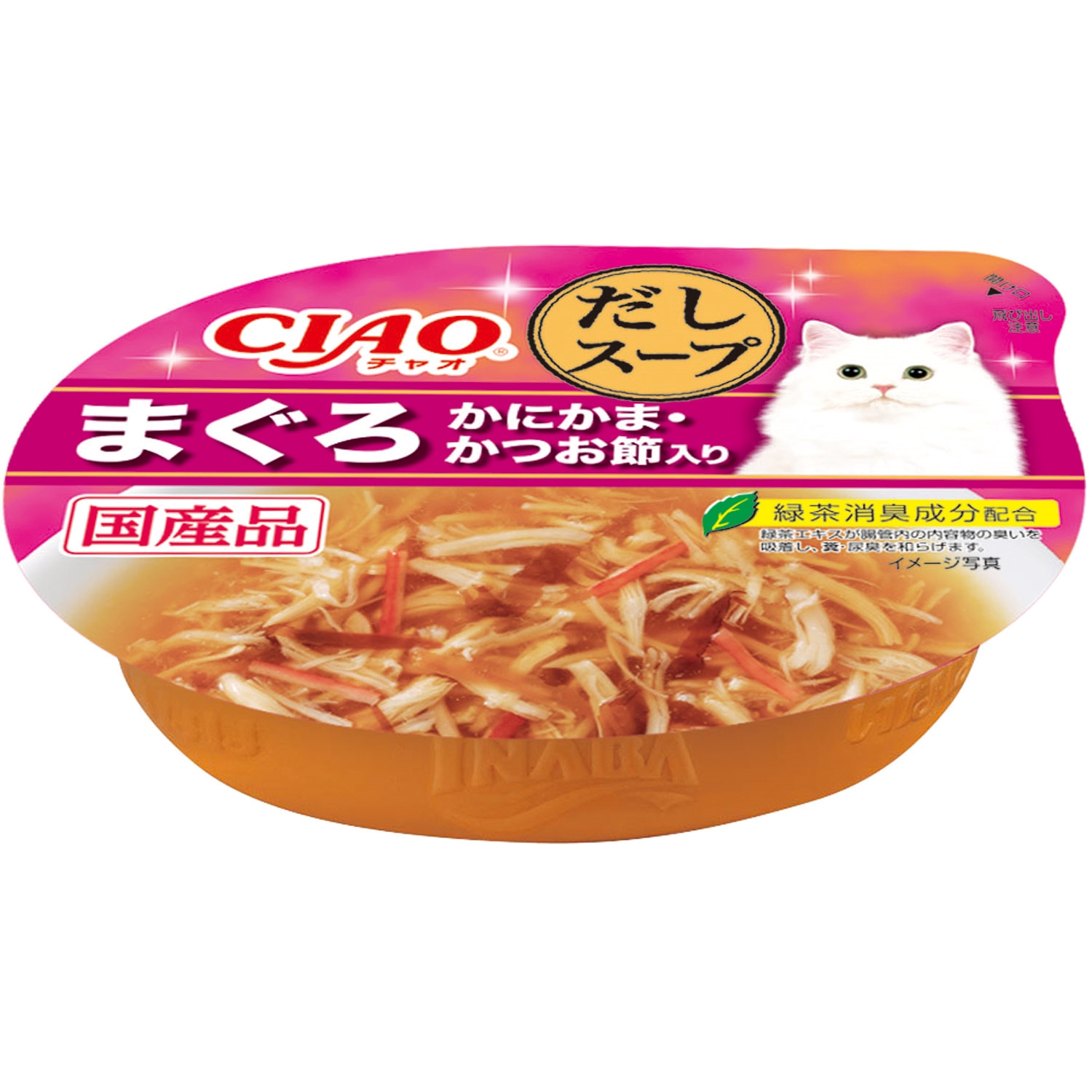 CIAO このままだしスープ まぐろ かにかま・かつお節入り 60g