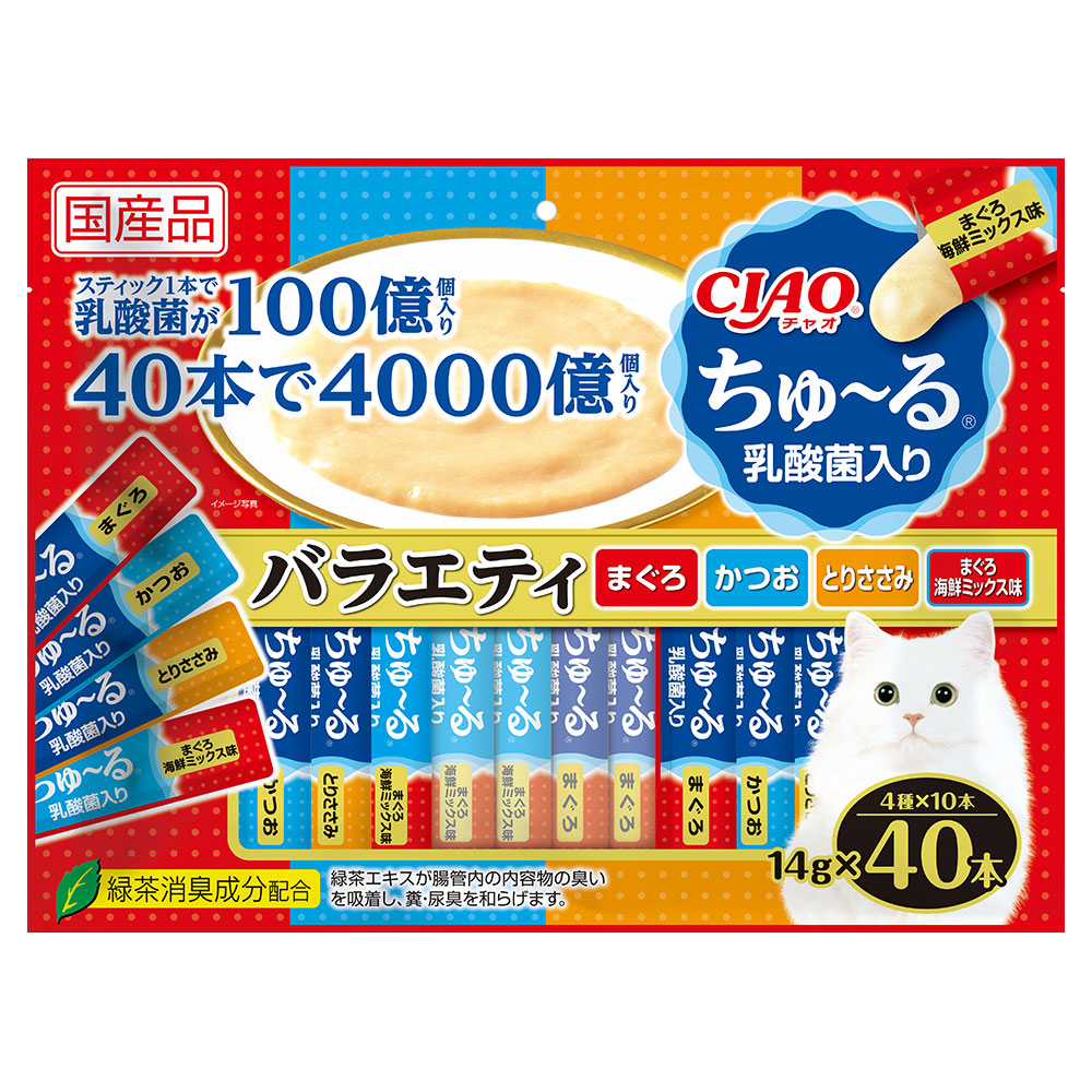 CIAO ちゅ～る 乳酸菌入り バラエティ 14g×40本