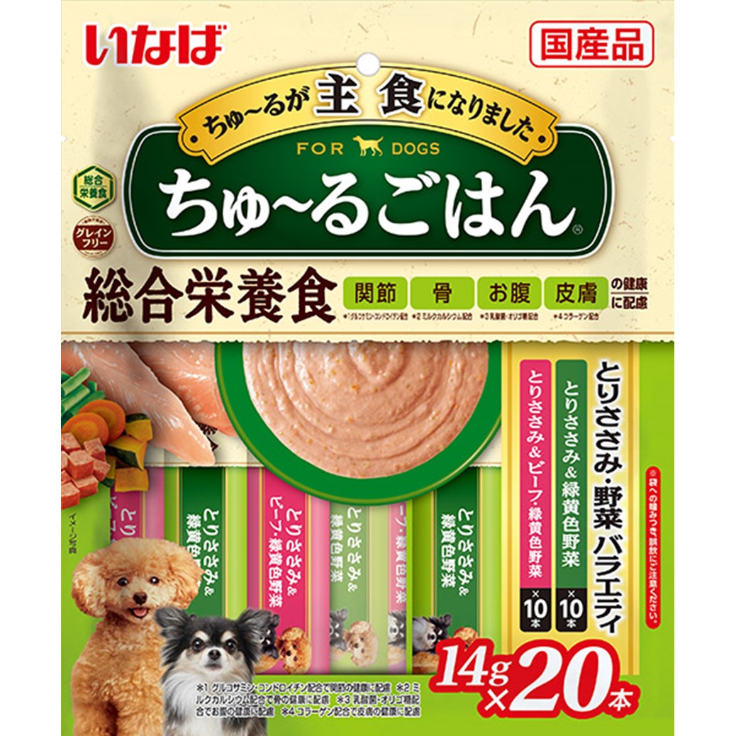 ちゅ～るごはん とりささみ・野菜バラエティ 14g×20本