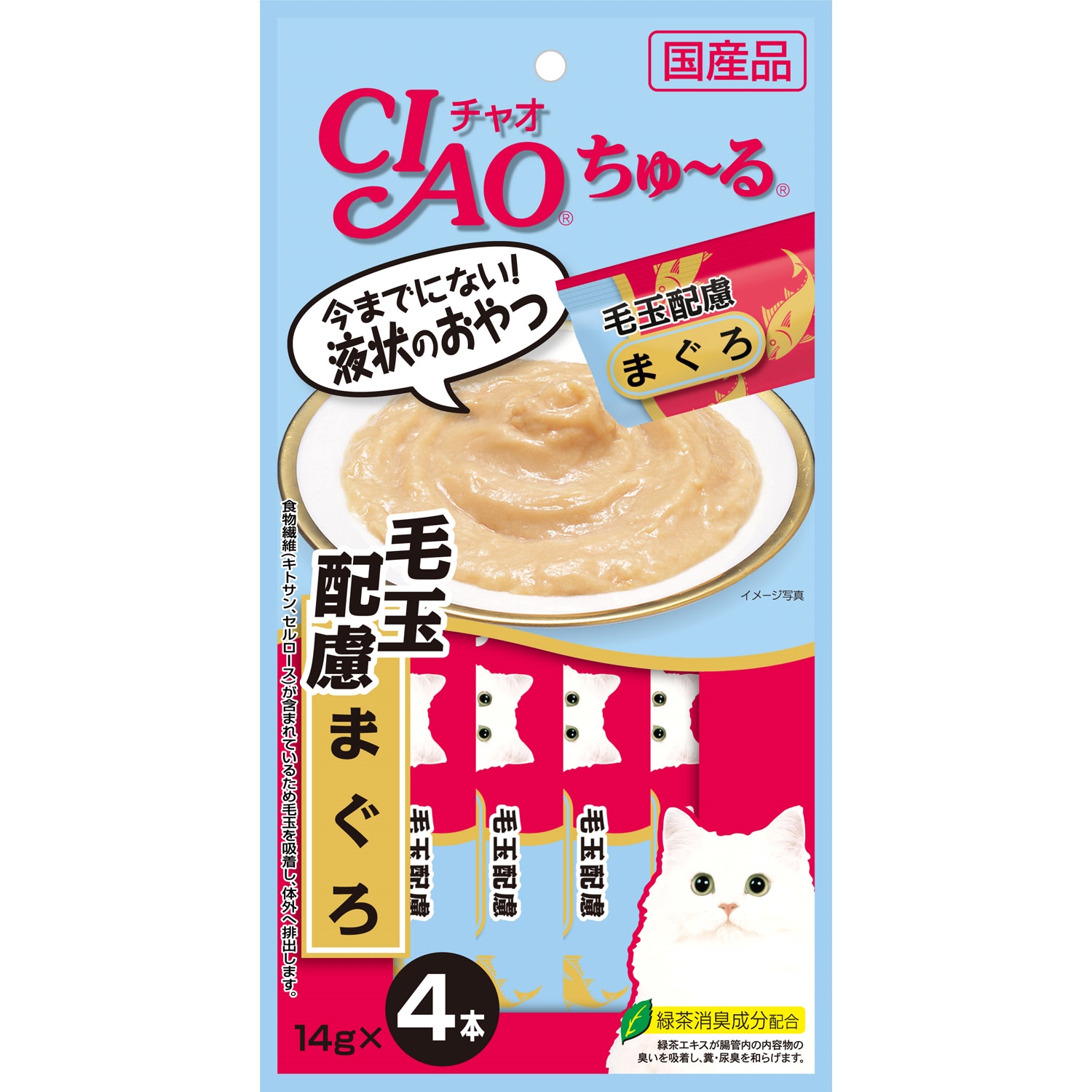 CIAO ちゅ～る 毛玉配慮 まぐろ 14g×4本
