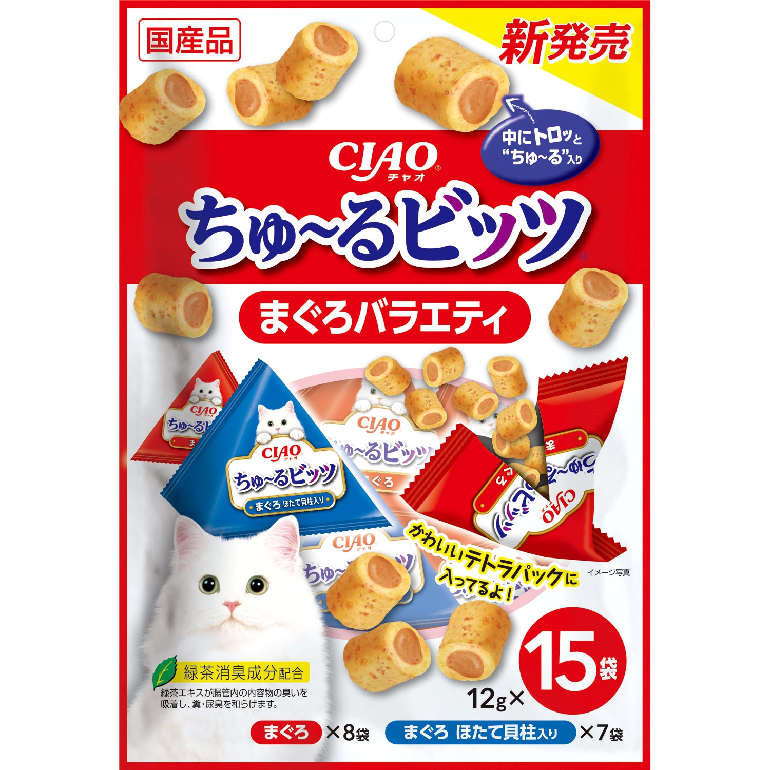 CIAO ちゅ～るビッツ まぐろバラエティ 12g×15袋
