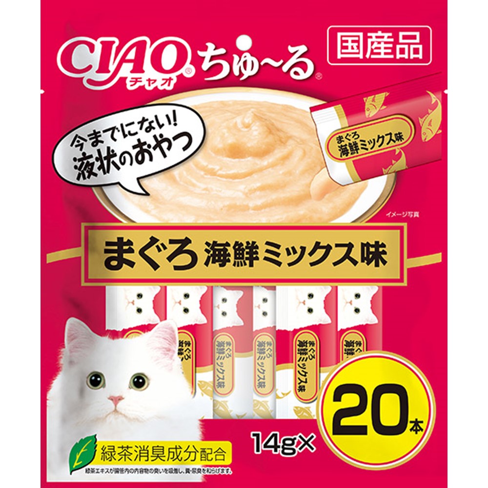 CIAO ちゅ～る まぐろ 海鮮ミックス味 14g×20本