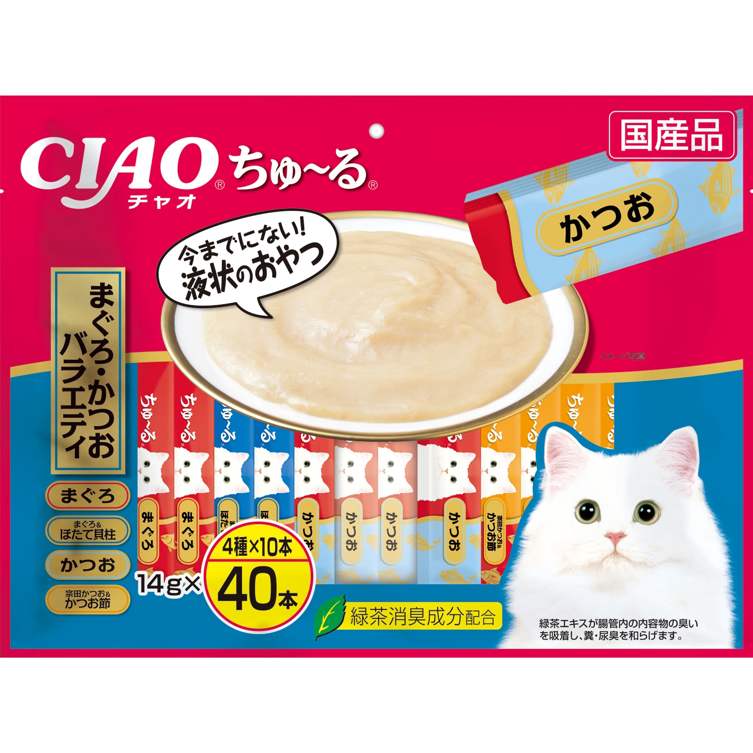 CIAO ちゅ～る まぐろ・かつおバラエティ 14g×40本