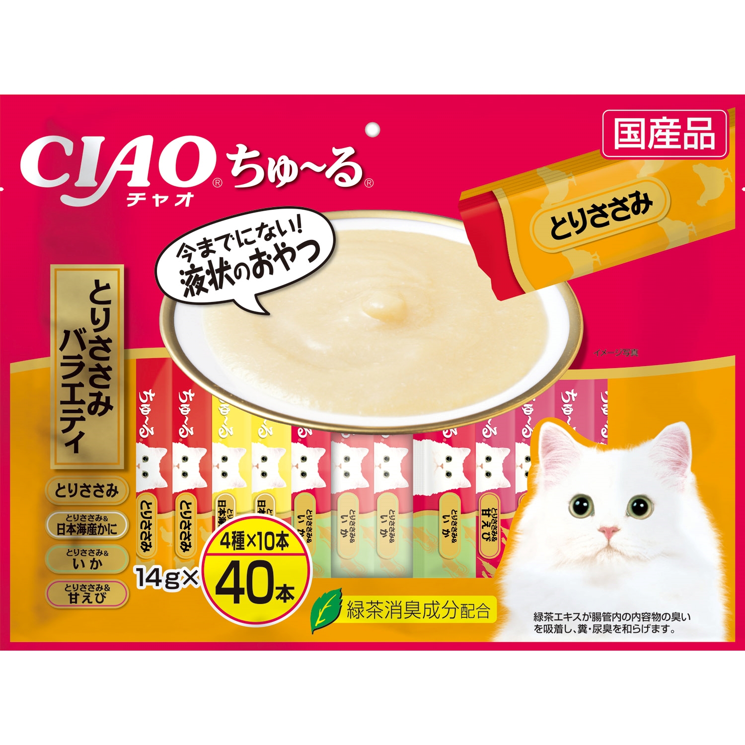CIAO ちゅ～る とりささみバラエティ 14g×40本