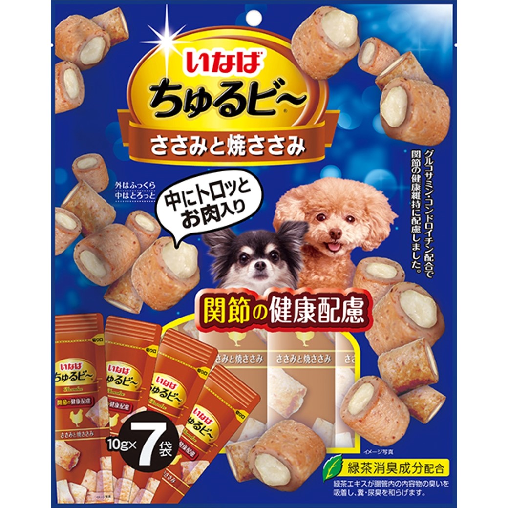 ちゅるビ～ ささみと焼ささみ 関節の健康配慮 10g×7袋