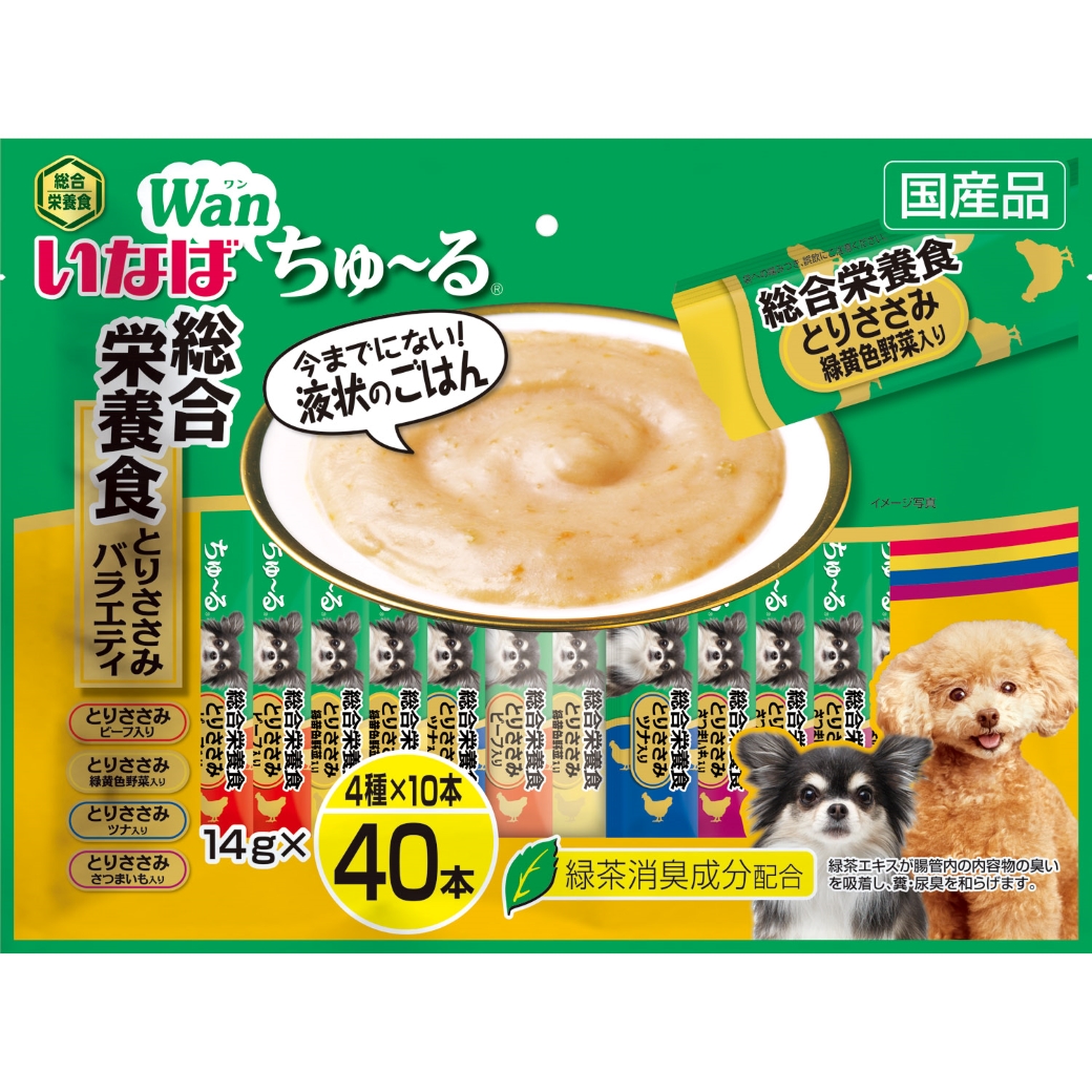 ちゅ～る 総合栄養食 とりささみバラエティ 14g×40本