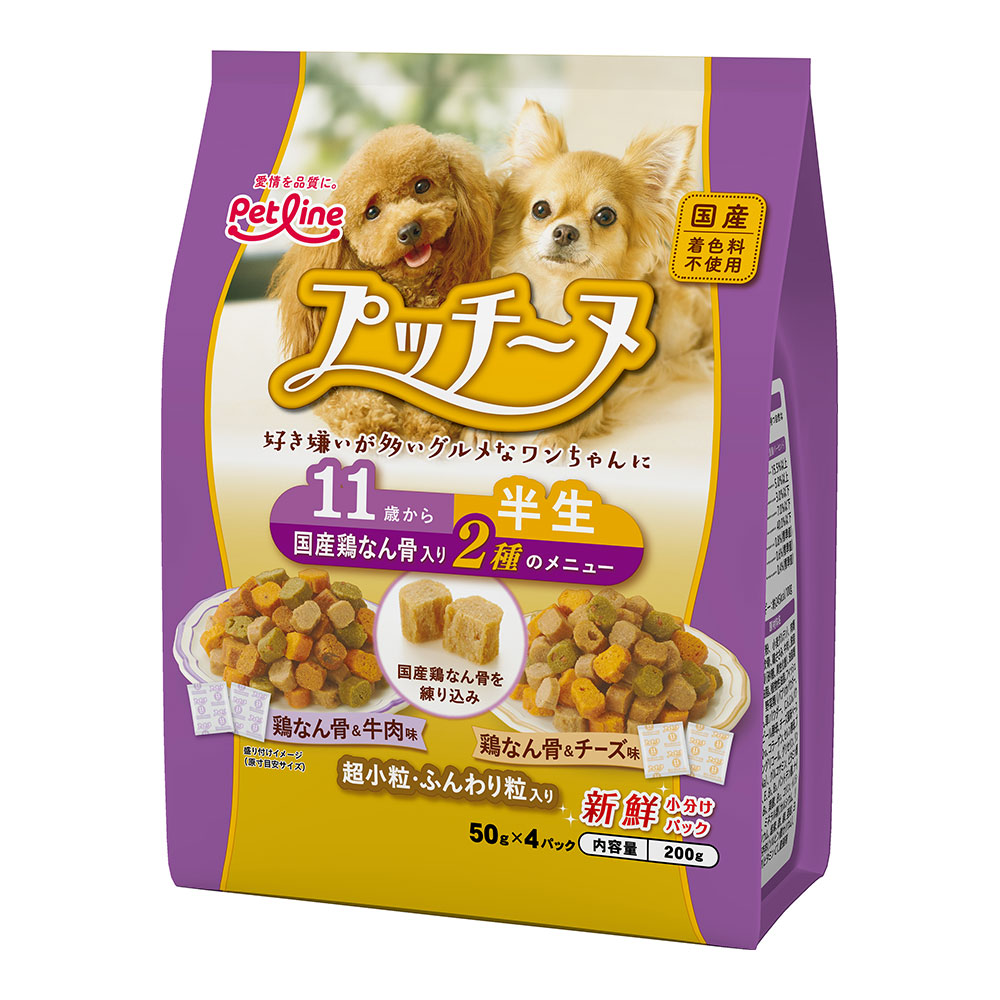 プッチーヌ 半生　11歳から　国産鶏なん骨入り 200g