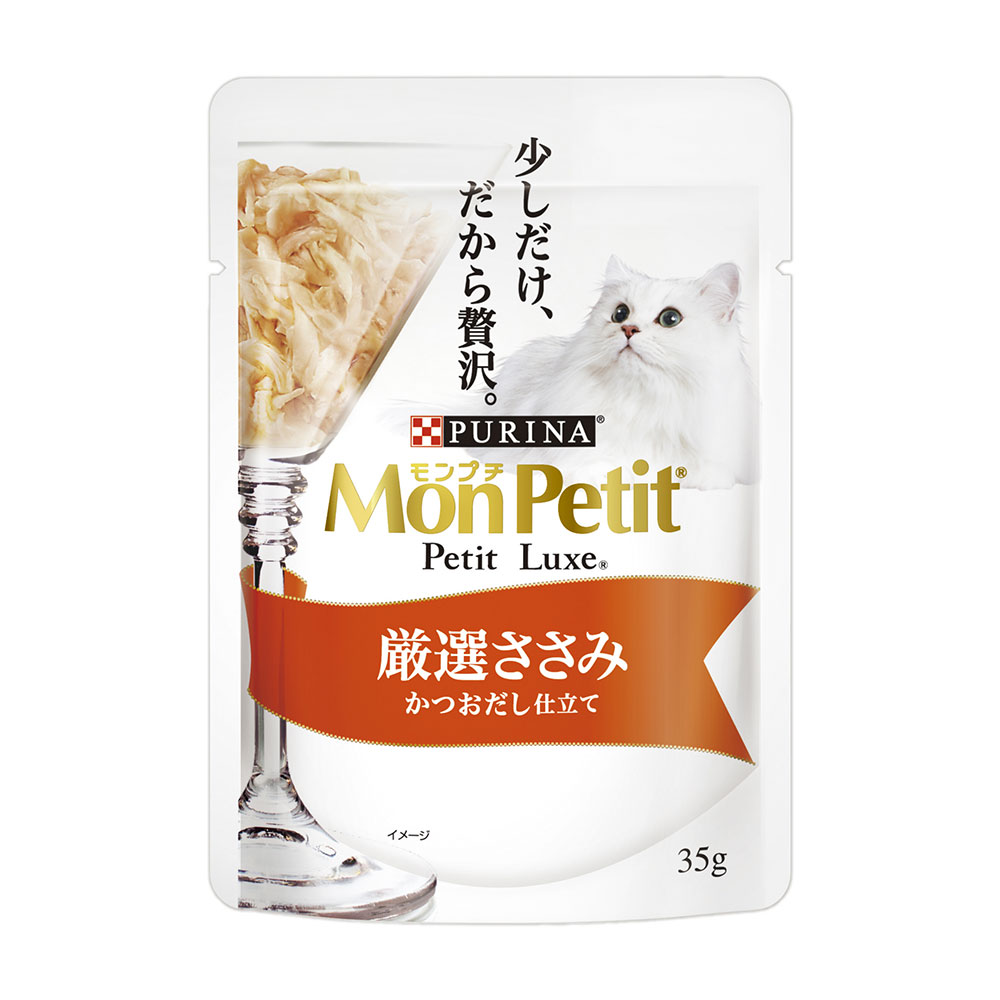モンプチ　プチリュクスパウチ　厳選ささみ 35g