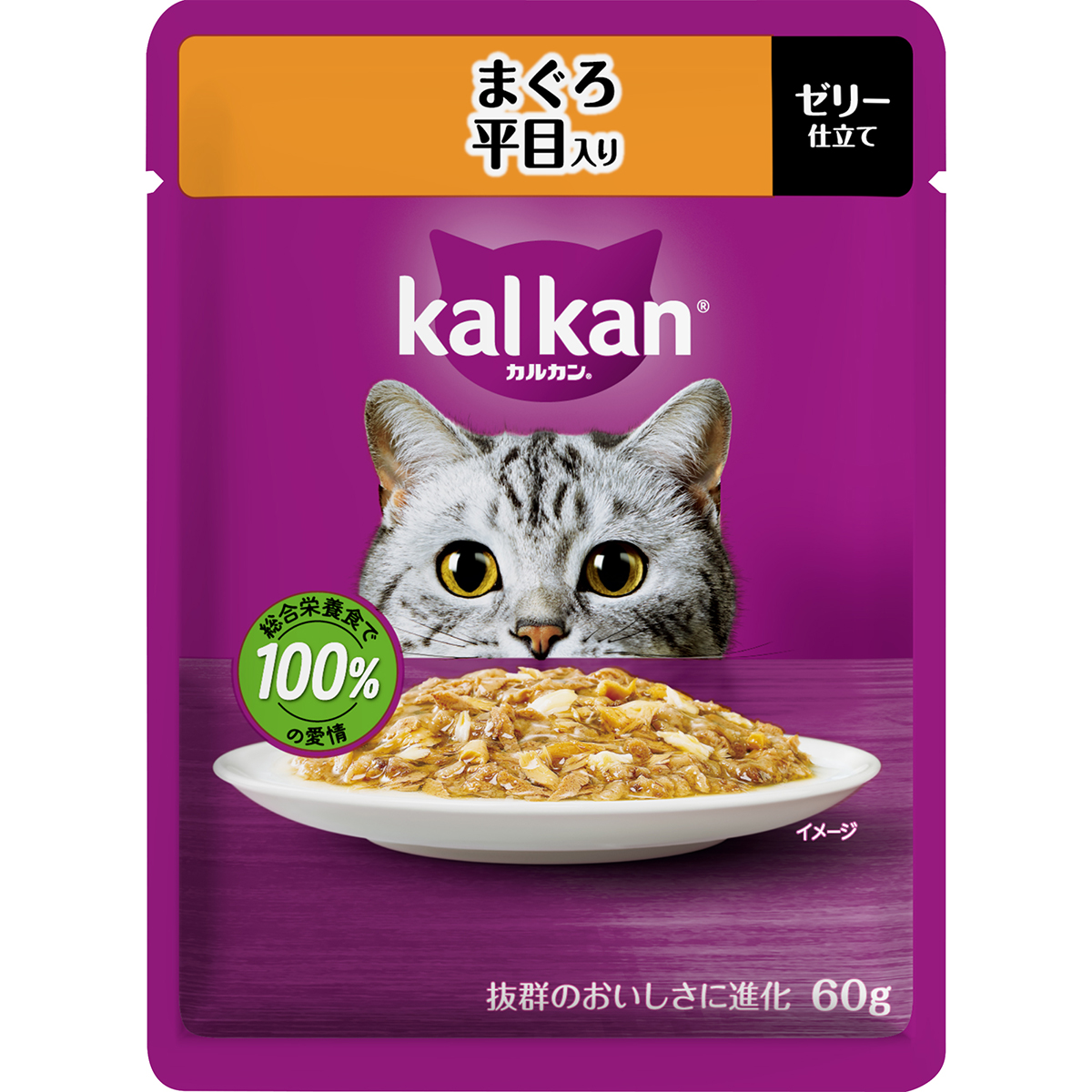 カルカンパウチ　まぐろ　平目入り 60g