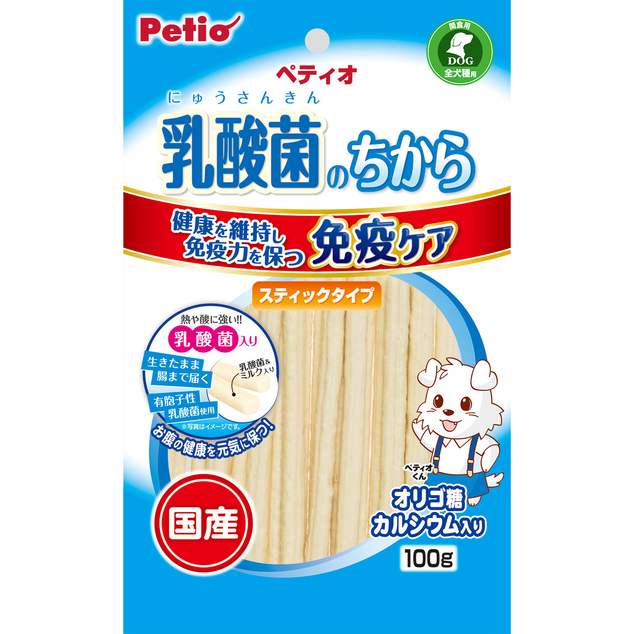 ペティオ 乳酸菌のちから　スティックタイプ　100g