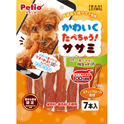 ペティオ かわいくたべちゃう！ササミ　7本入