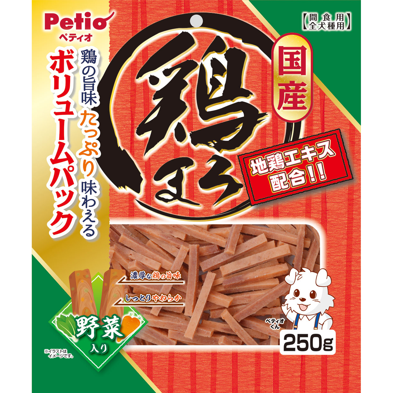 ペティオ 鶏まろ　野菜入り　250g
