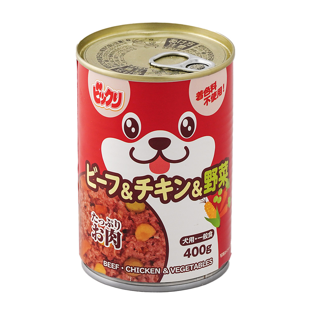 ビックリ 犬缶ビーフ＆チキン＆野菜 ４００ｇ