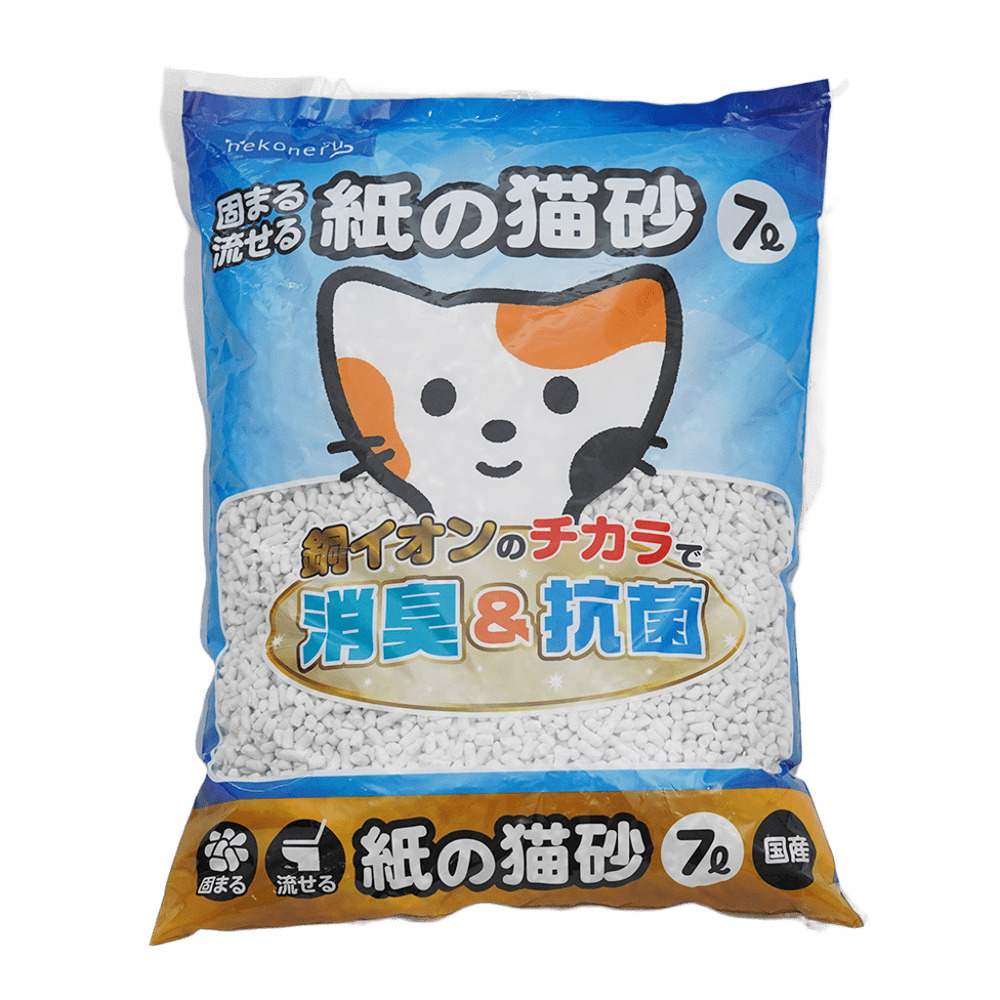 ｎｅｋｏｎｅｒｕ 固まる流せる紙の猫砂 ７Ｌ
