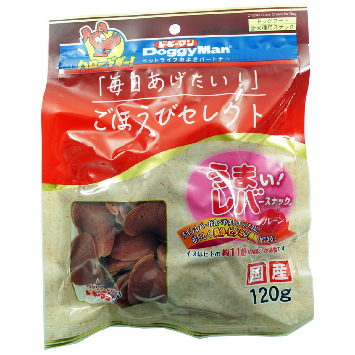 ドギーマンごほうびセレクト　うまい!レバースナック　プレーン 120g