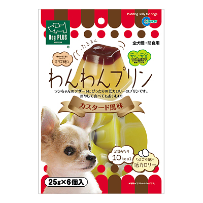 犬 猫グッズどっとこむ ペット用品専門店 マルカン わんわんプリン カスタード風味 犬用 6個